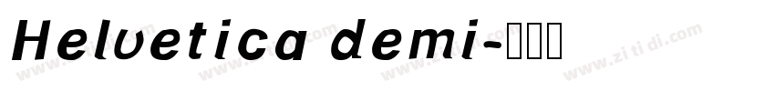 Helvetica demi字体转换